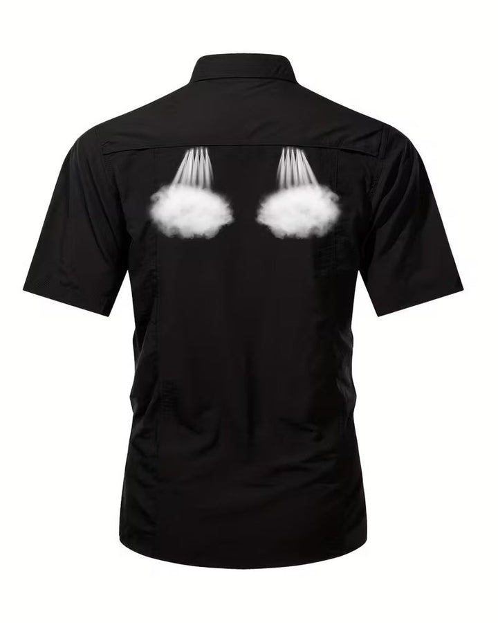 Chemise Respirante Décontractée À Manches Courtes