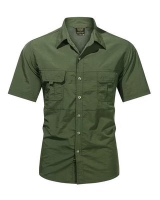Chemise Respirante Décontractée À Manches Courtes