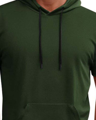 T-Shirt Capuche Séchage Rapide Manche Courte