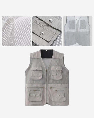 Gilet Multi-Poche Maille