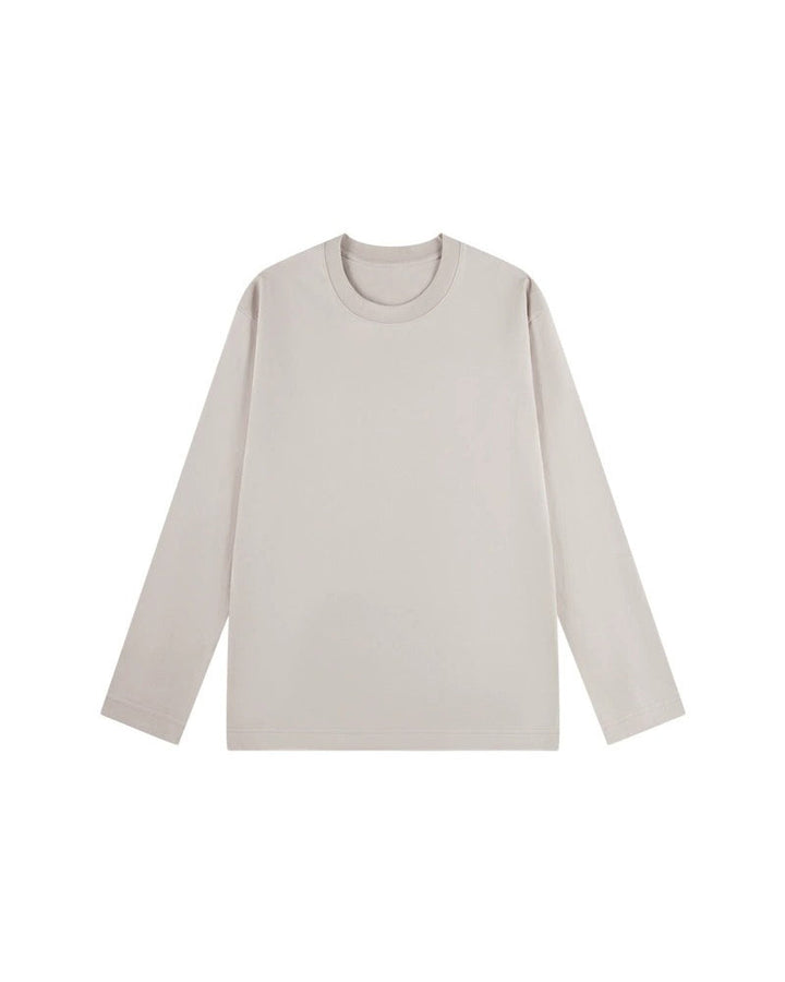 T-Shirt Homme Col Rond Manches Longues Fente