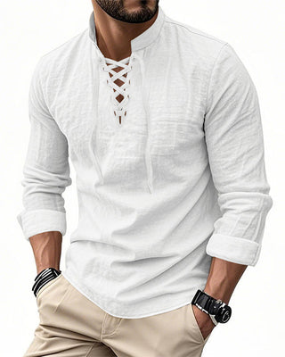 Chemise Homme Décontractée De Couleur Unie – Classique, Confortable &amp; Polyvalente À Associer 👔