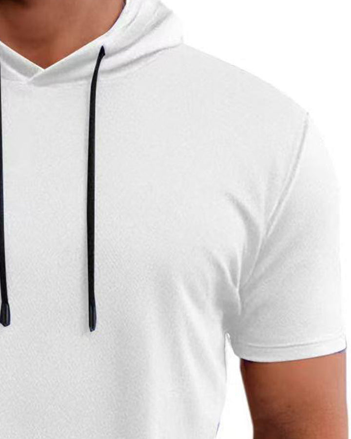 T-Shirt Capuche Séchage Rapide Manche Courte