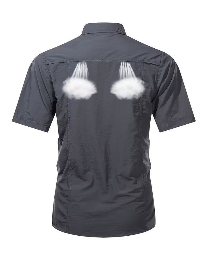 Chemise Respirante Décontractée À Manches Courtes