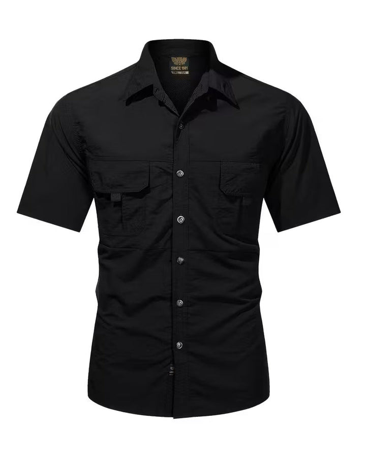 Chemise Respirante Décontractée À Manches Courtes