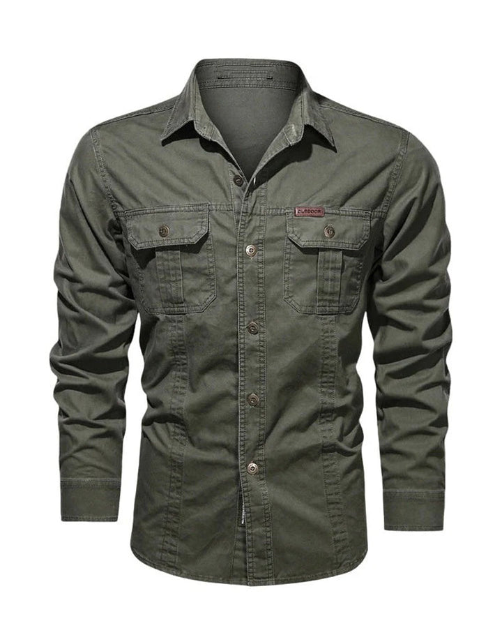 Chemise Homme Vêtement De Travail Poche Unie