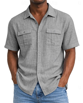 Chemise Homme Poche Manche Courte