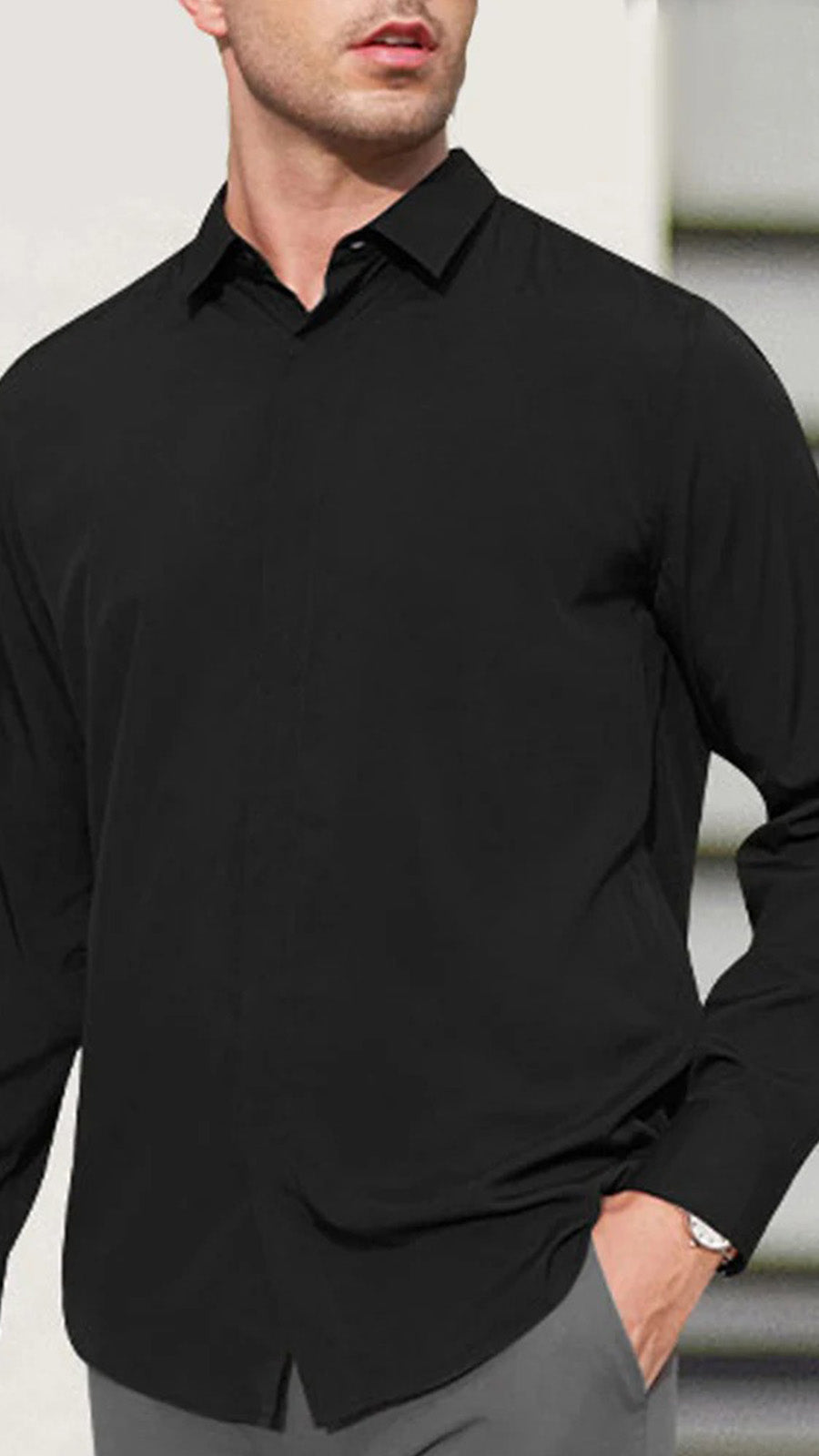 Chemise Homme Manches Longues Unie