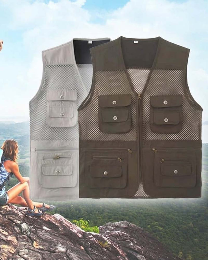 Gilet Multi-Poche Maille