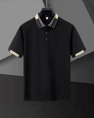 Chemise Bloc De Couleur Manche Courte Polo