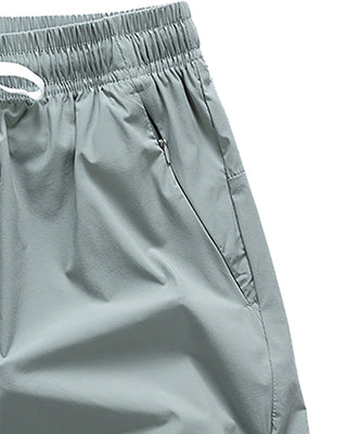 Shorts Hommes Taille Élastique Poche Séchage Rapide Ice-Soie Sport