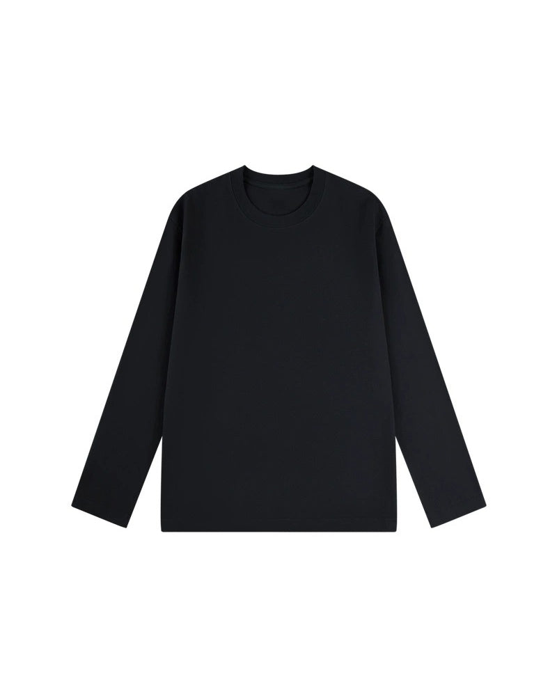 T-Shirt Homme Col Rond Manches Longues Fente