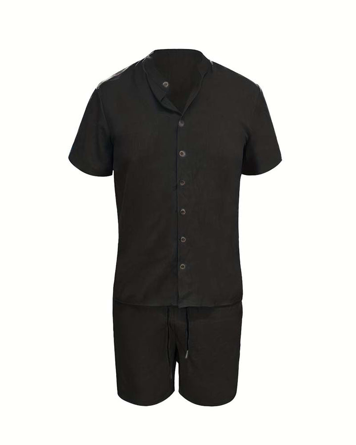 Ensemble Hommes Chemise Manches Courtes Et Short