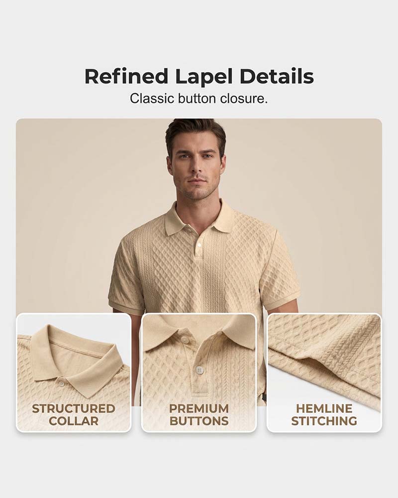 Chemise Col Rabattu Homme Polo