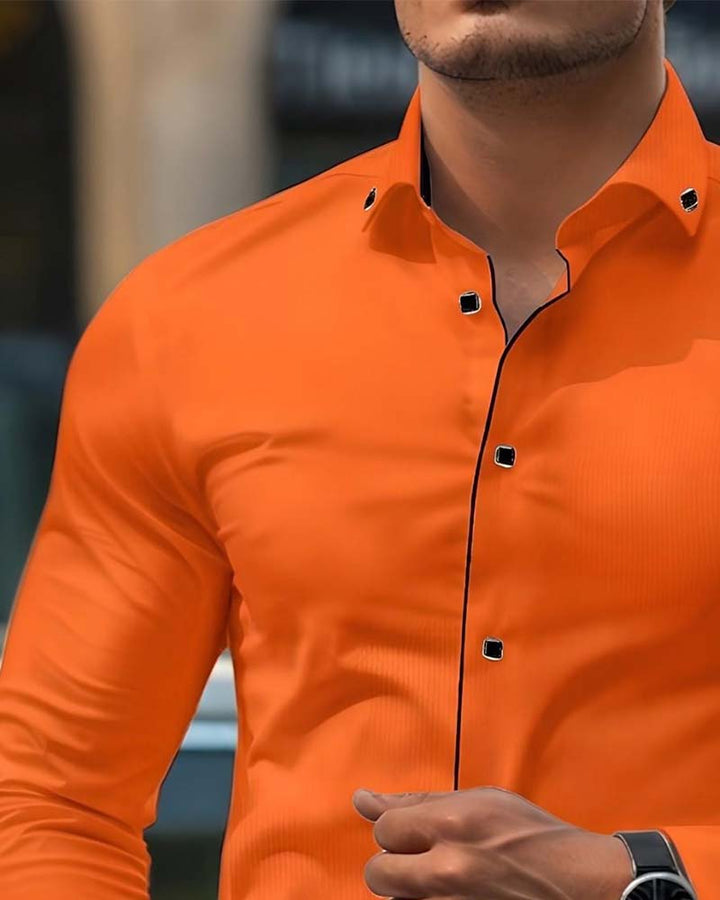 Chemise Business Coupe Ajustée Manches Longues
