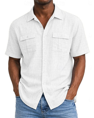 Chemise Homme Poche Manche Courte
