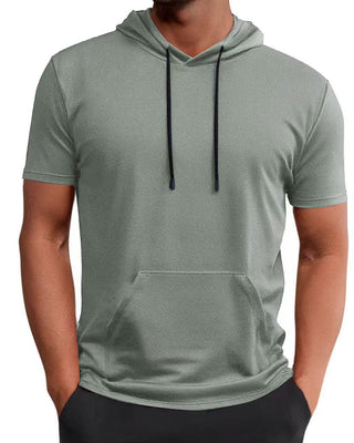 T-Shirt Capuche Séchage Rapide Manche Courte