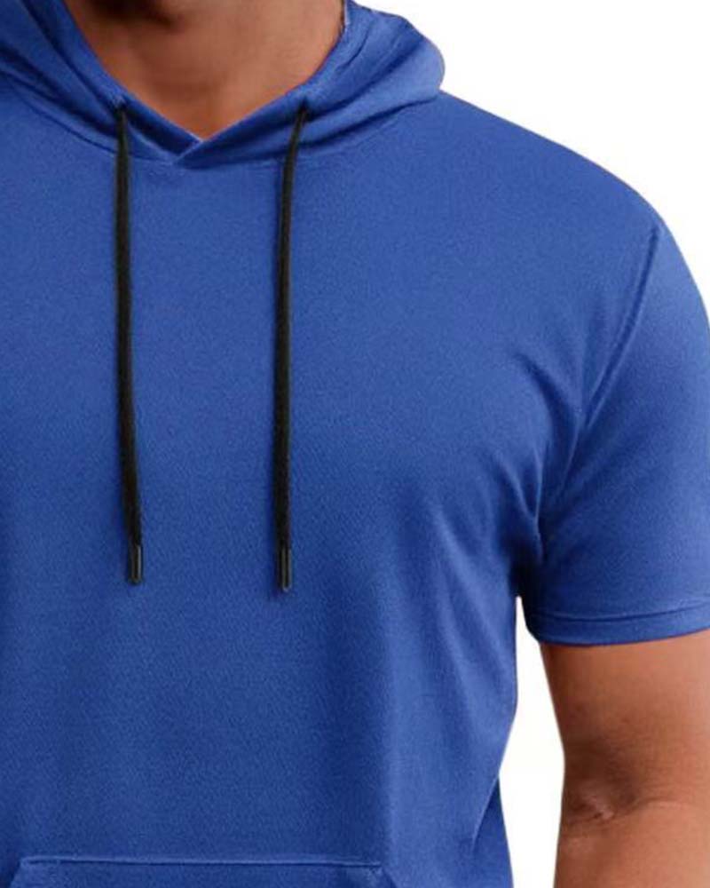 T-Shirt Capuche Séchage Rapide Manche Courte