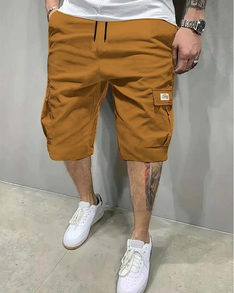 Shorts Homme Taille Mi-Haute À Cordon