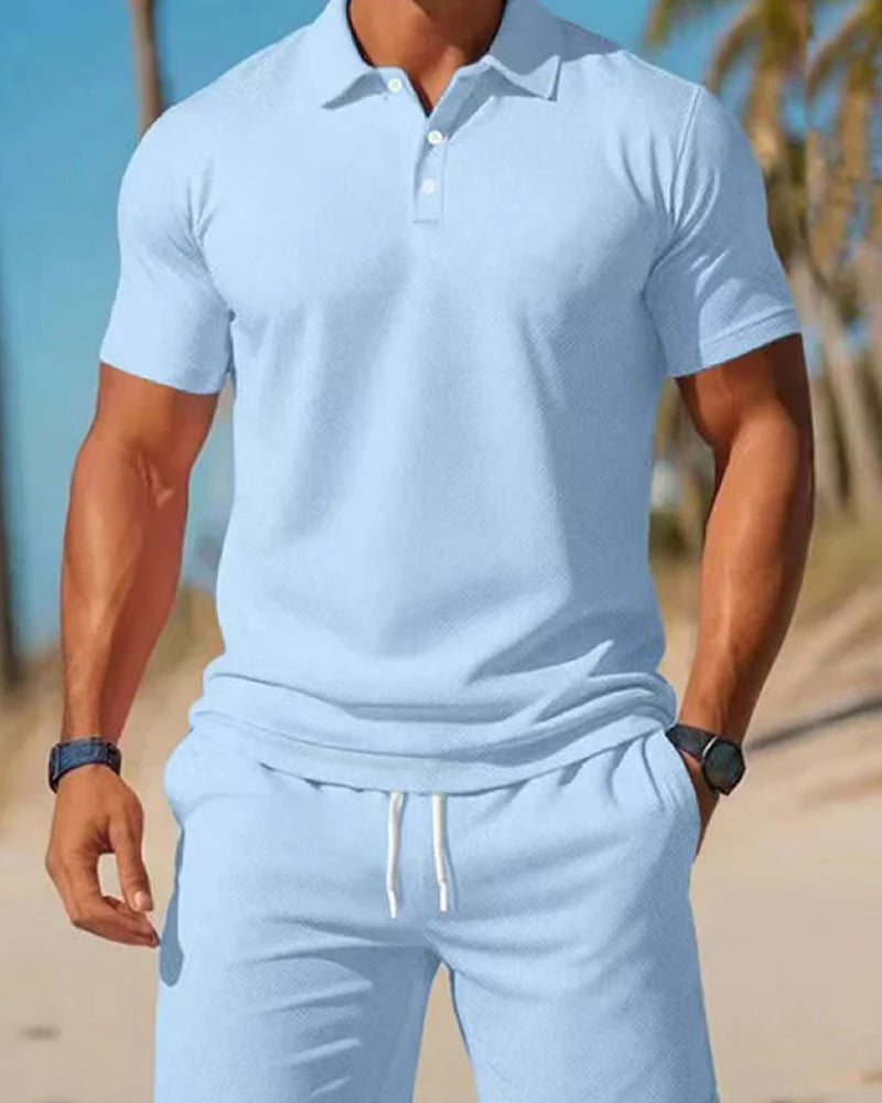 Ensemble Été Homme 2 Pièces Polo Et Short