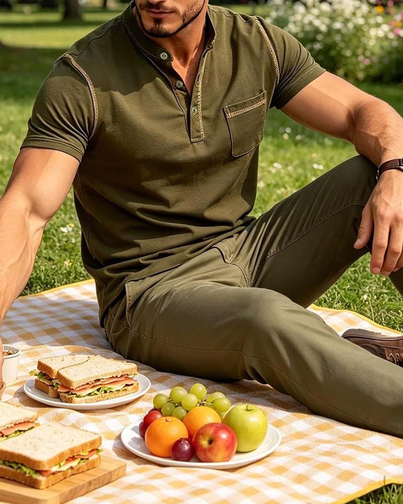 Chemise Homme Henry Décontractée Unie