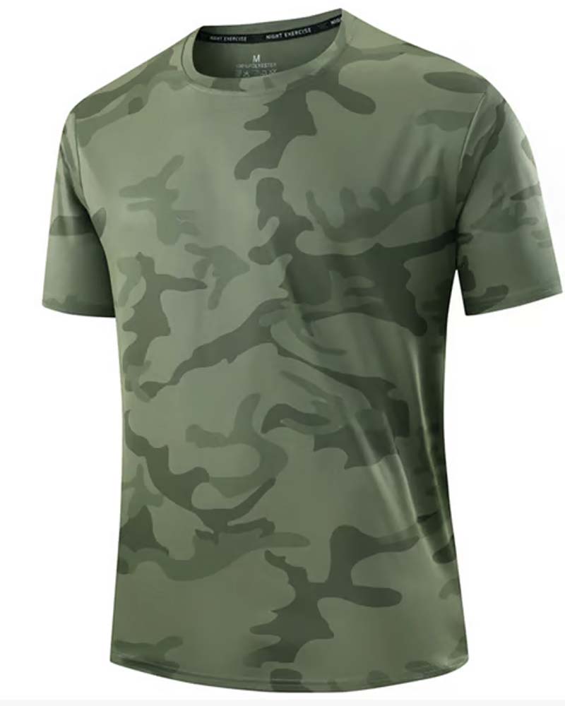 T-Shirt Camo Manche Courte Homme
