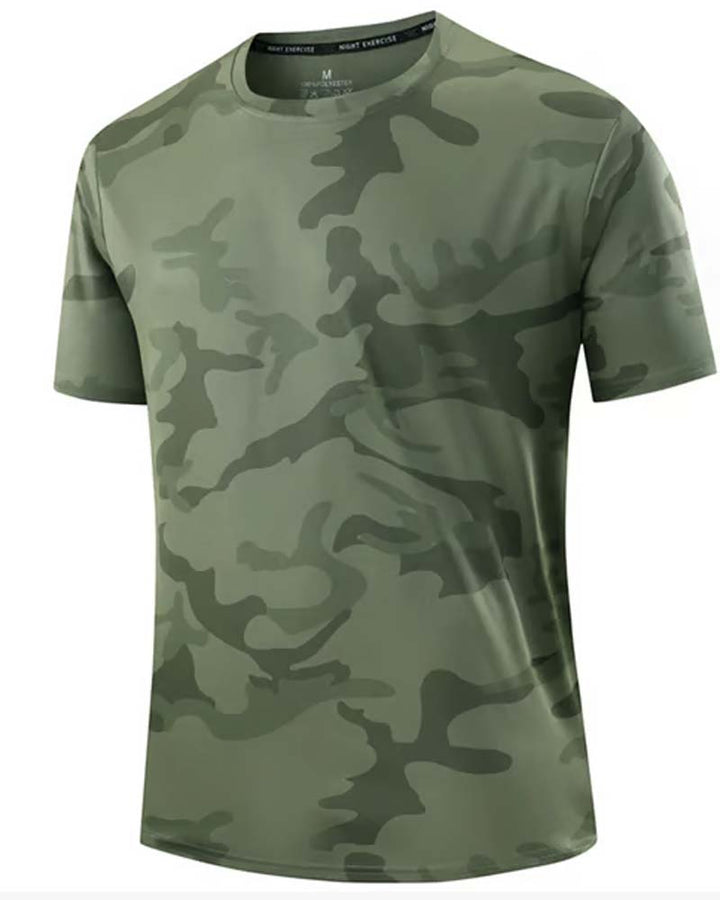 T-Shirt Camo Manche Courte Homme