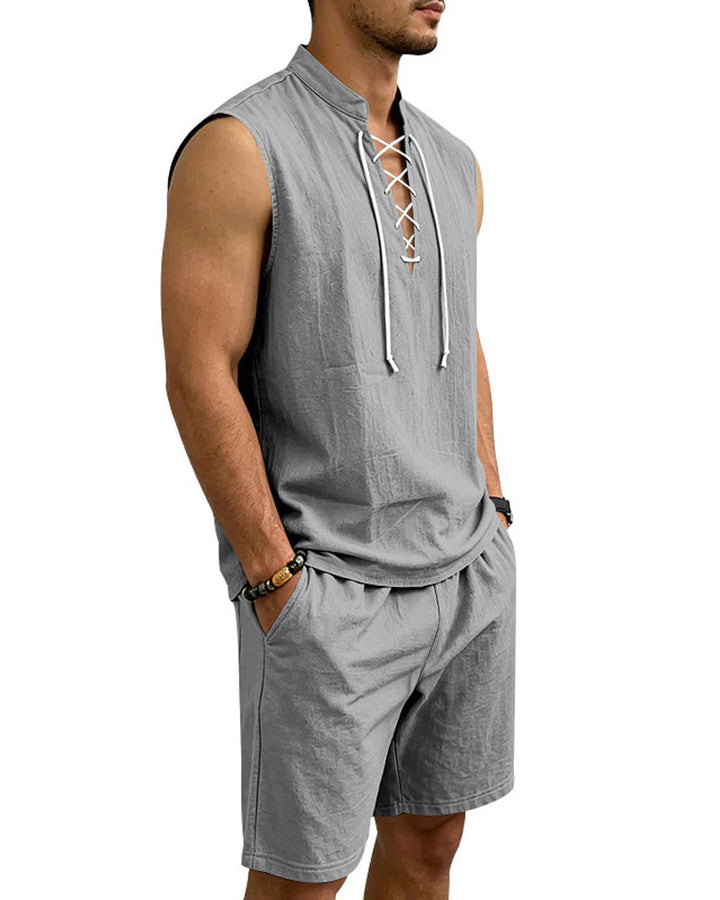 Ensemble Homme Col V Deux Pièces