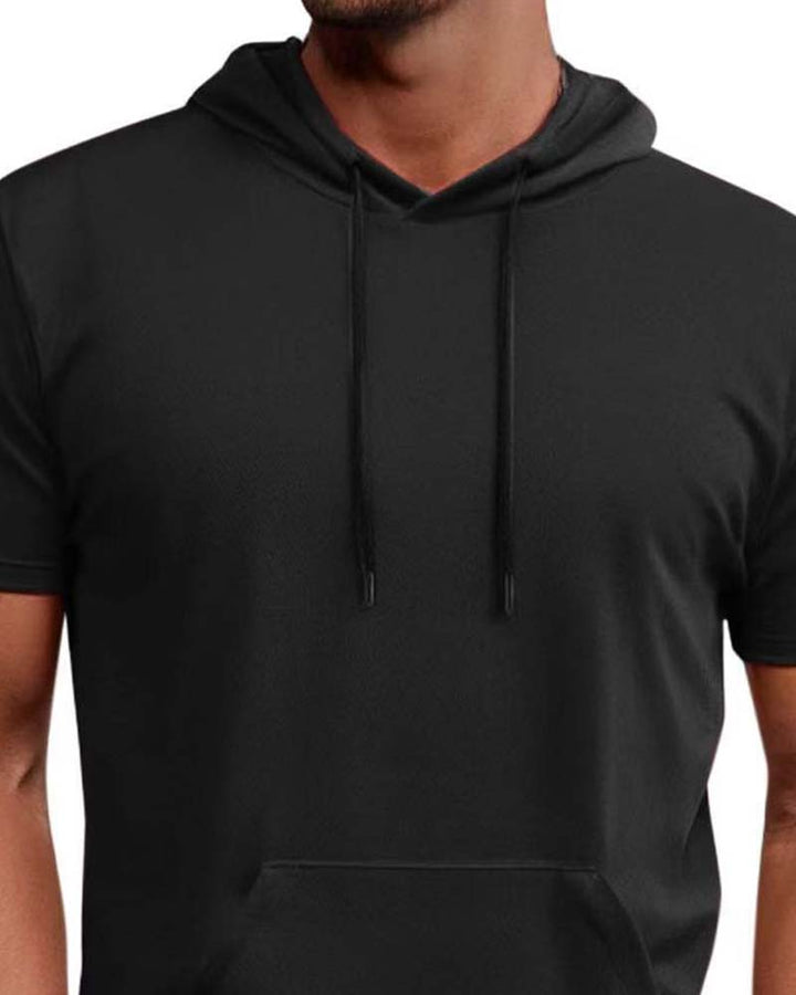 T-Shirt Capuche Séchage Rapide Manche Courte