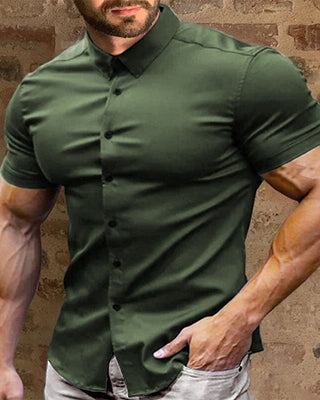 Chemise Homme Manches Courtes Stretch