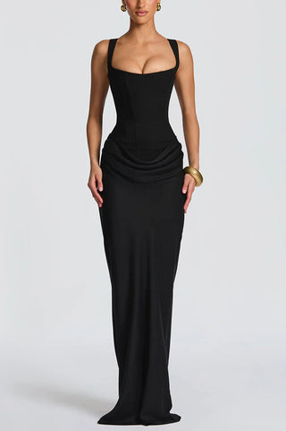 Éléonore | Robe Maxi Col Carré