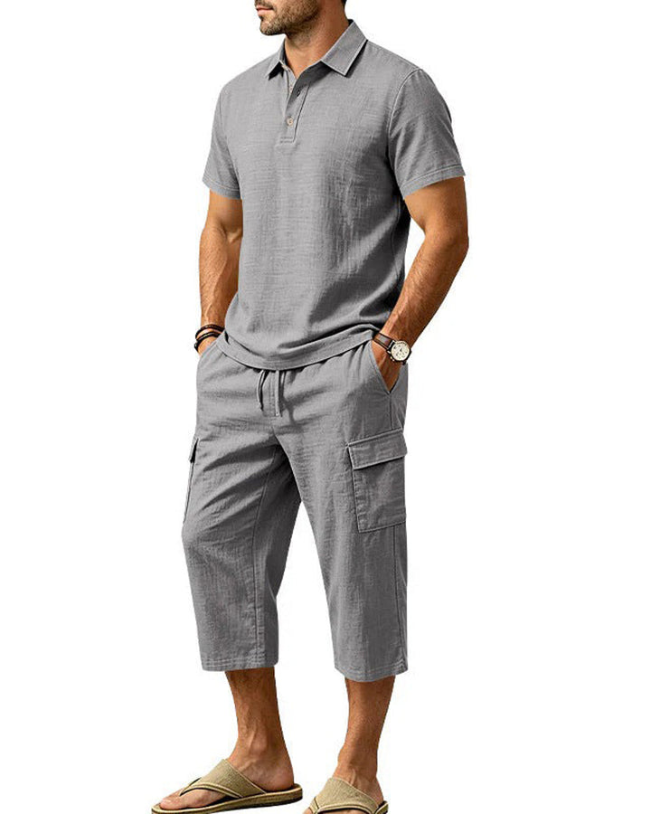 Set Haut Polo Pantalon Capri
