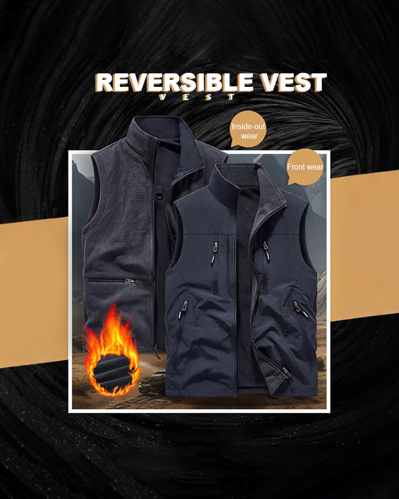 Soldes Limités Dans Le Temps – 50 % De Réduction🔥🧥 Veste Sans Manches Oversized Pour Homme Avec Poches