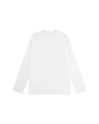 T-Shirt Homme Col Rond Manches Longues Fente