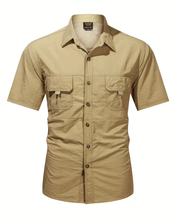 Chemise Respirante Décontractée À Manches Courtes