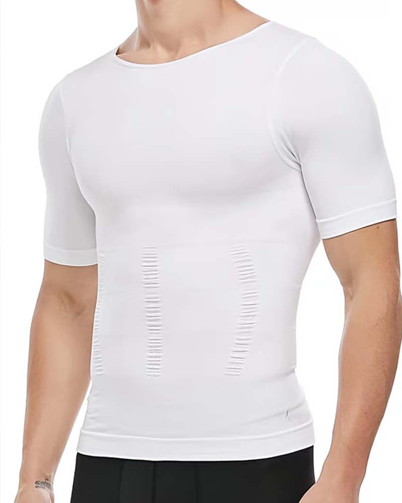 T-Shirt Homme Manches Courtes Affinant