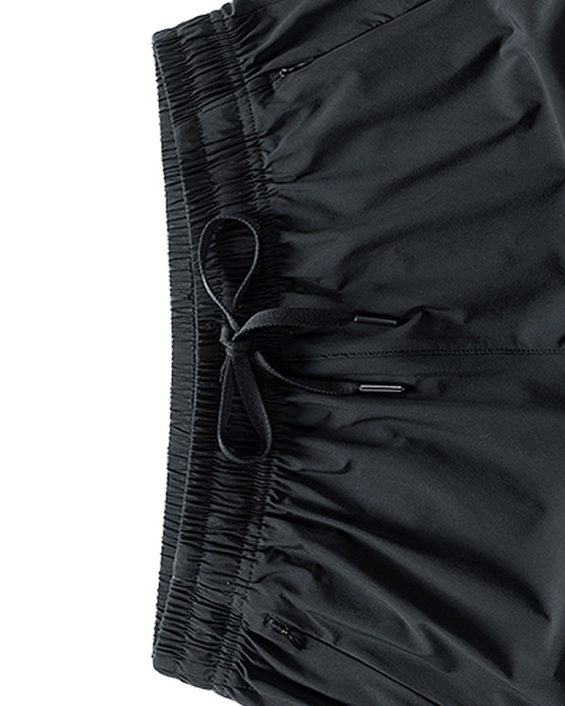 Shorts Hommes Taille Élastique Poche Séchage Rapide Ice-Soie Sport