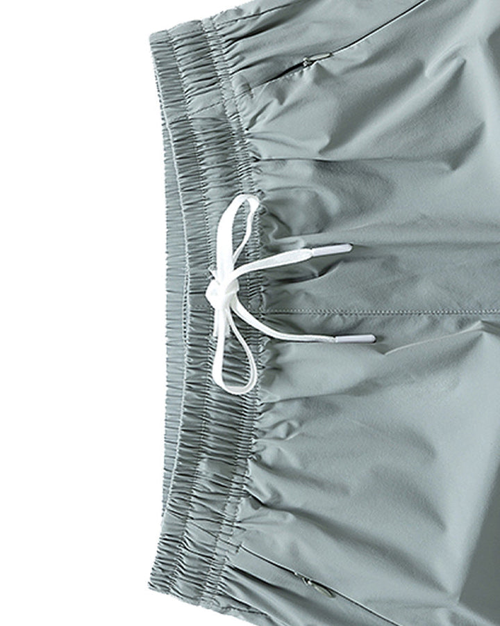 Shorts Hommes Taille Élastique Poche Séchage Rapide Ice-Soie Sport
