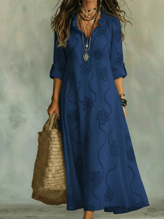 Mathilde | Robe Longue Fleurie d&