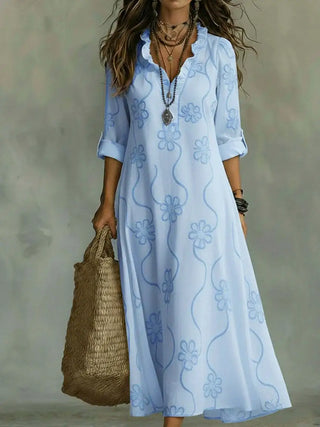 Mathilde | Robe Longue Fleurie d&