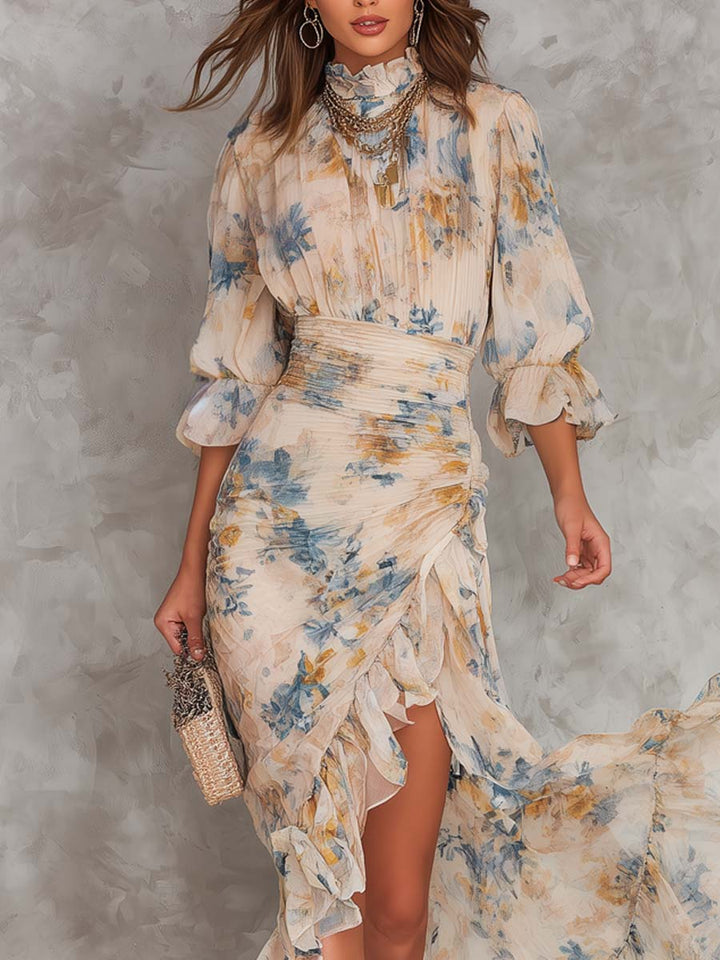 Capucine | Robe Maxi Fleurie Vintage