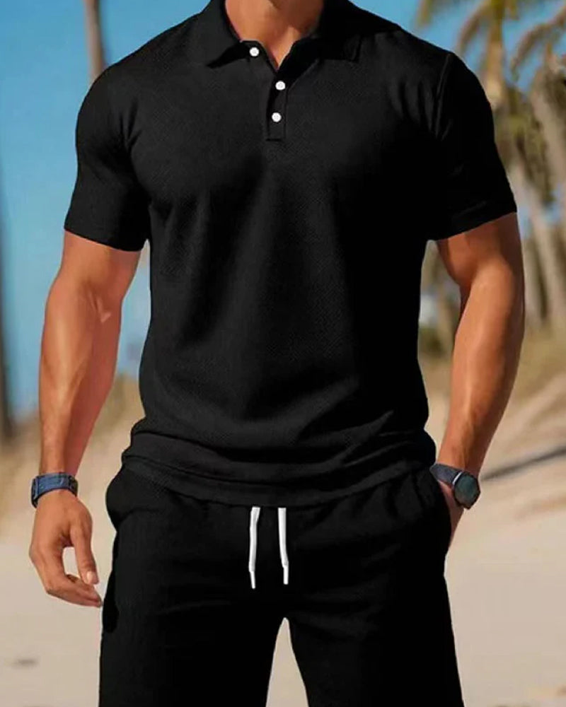 Ensemble Été Homme 2 Pièces Polo Et Short