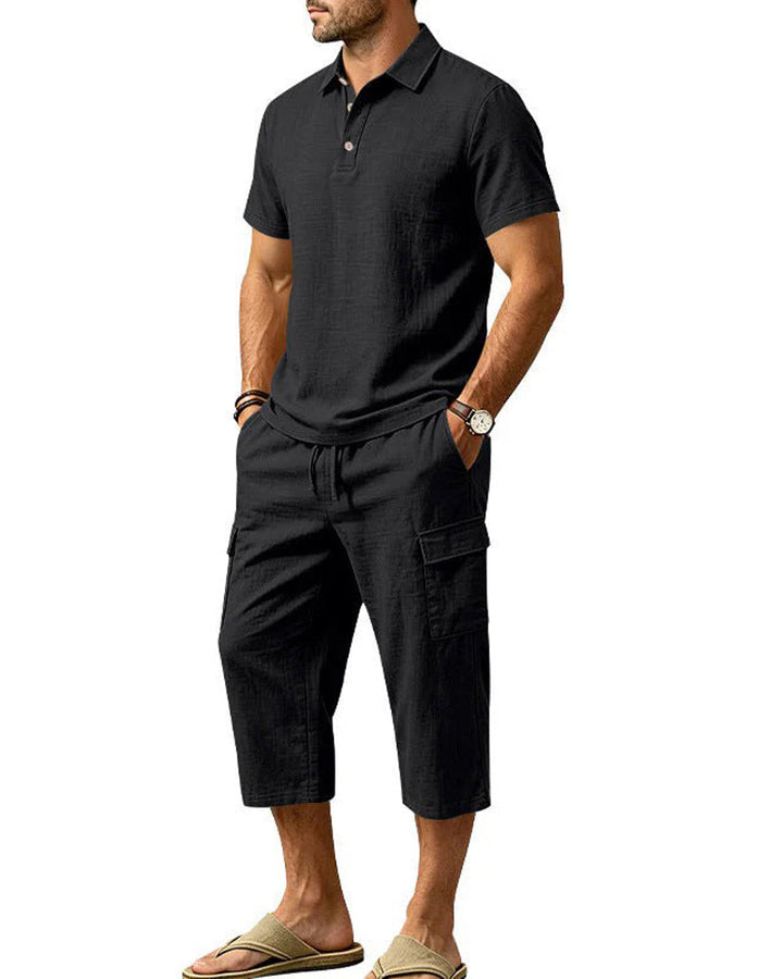 Set Haut Polo Pantalon Capri