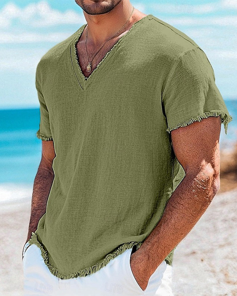 T-Shirt Homme Uni Manche Courte