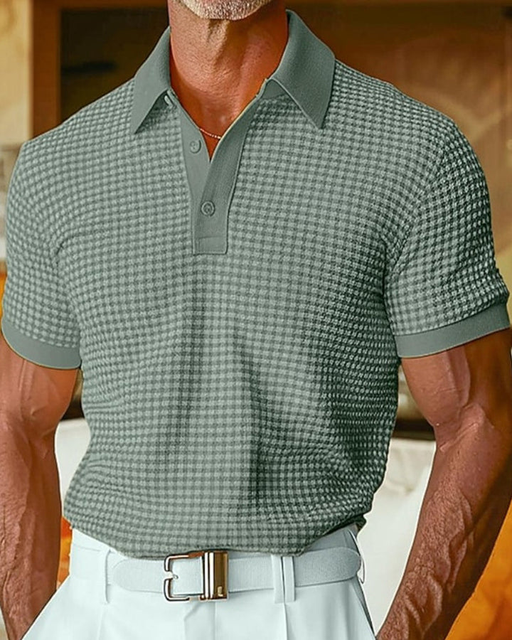 T-Shirts Revers Bouton Manches Courtes Polo