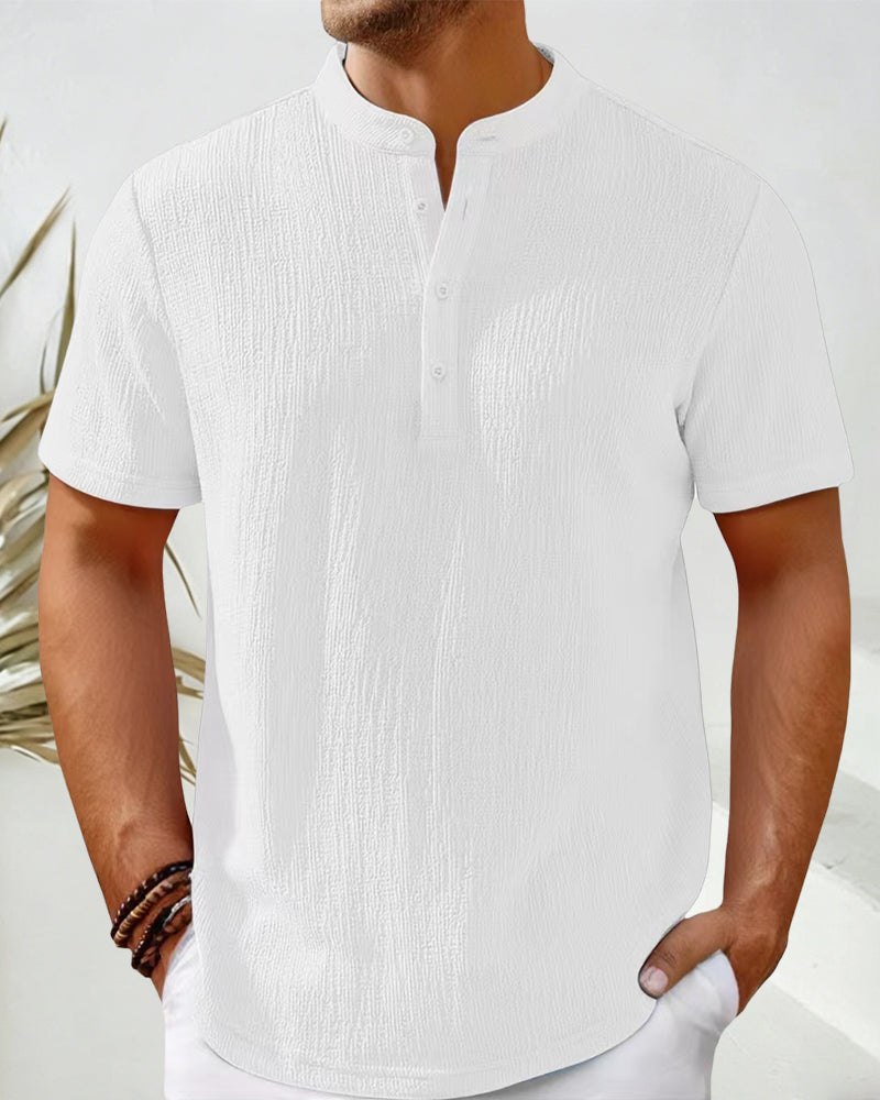 Chemise Unie Ample Henley