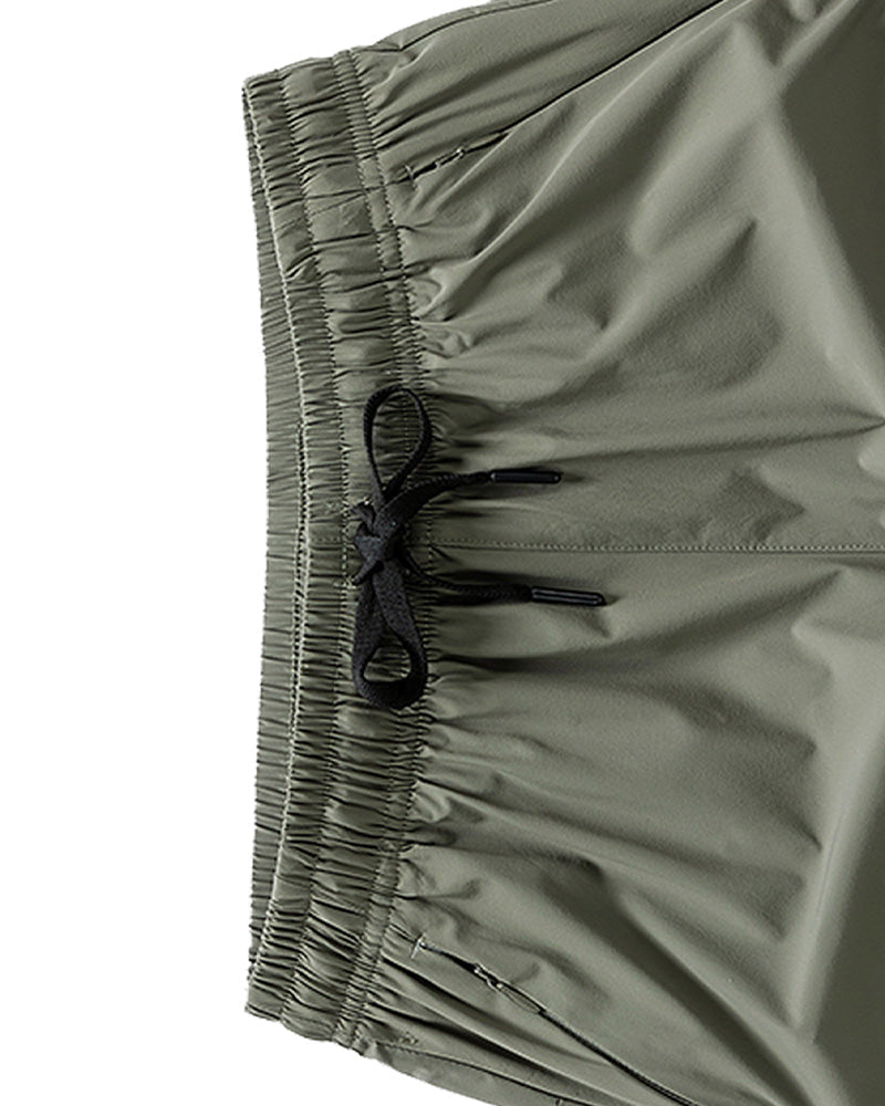 Shorts Hommes Taille Élastique Poche Séchage Rapide Ice-Soie Sport