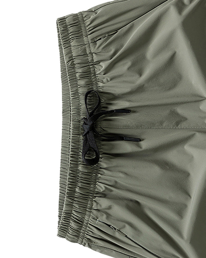 Shorts Hommes Taille Élastique Poche Séchage Rapide Ice-Soie Sport