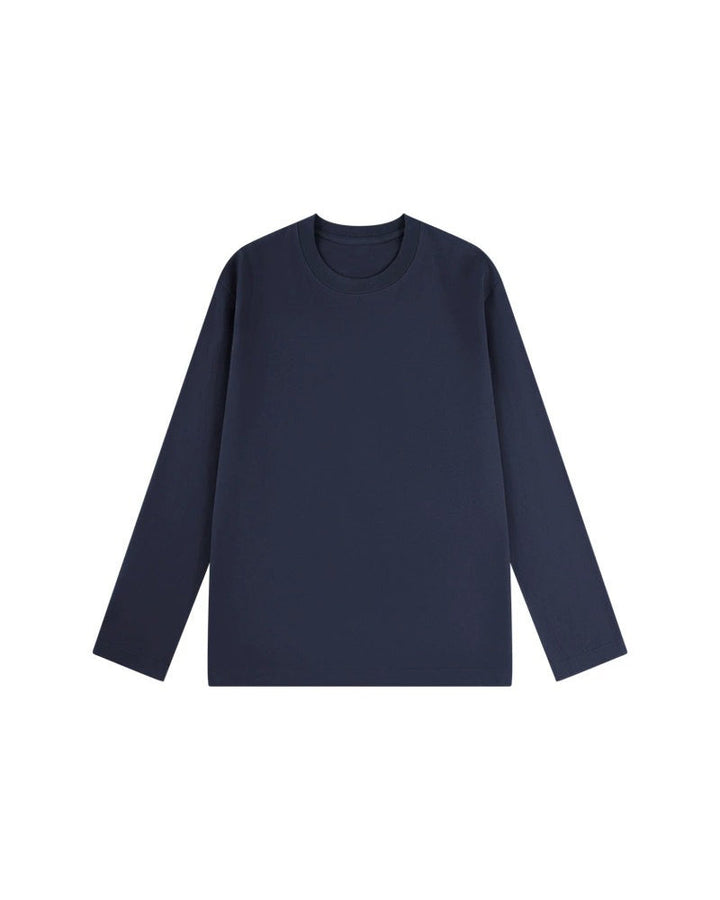 T-Shirt Homme Col Rond Manches Longues Fente