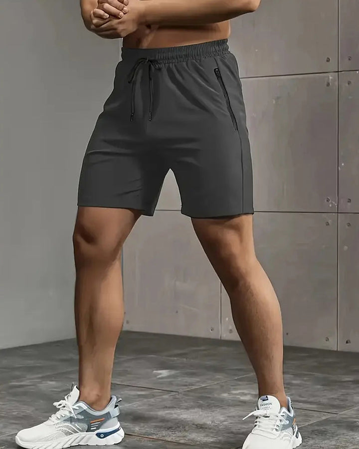 Short Hommes Séchage Rapide Poche Zip Athlétique